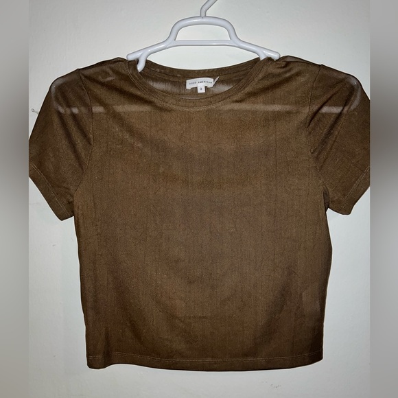 Good American mesh cropped tee - Picture 3 of 8